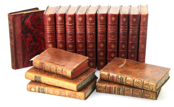 Lot de 16 ouvrages reliés anciens