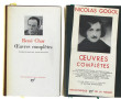 PLEIADE - 2 volumes: René Char "Œuvres c