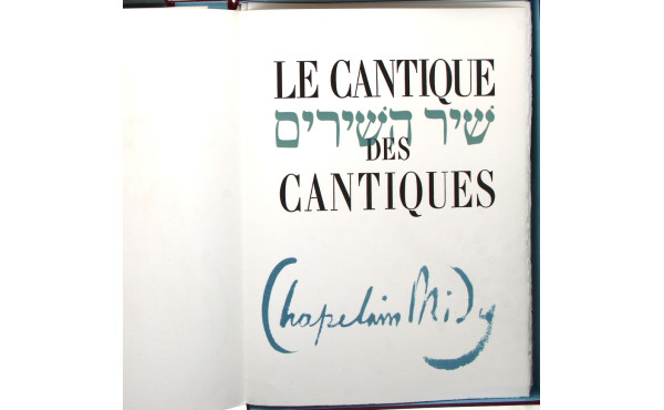 LE CANTIQUE DES CANTIQUES - traduction i