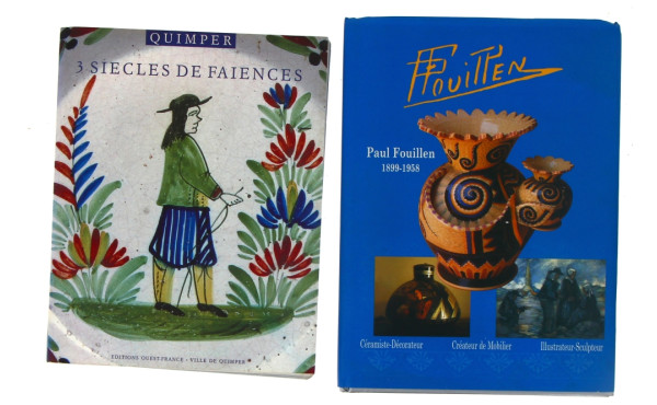 FAIENCES DE QUIMPER - 2 livres richement