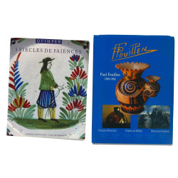 FAIENCES DE QUIMPER - 2 livres richement