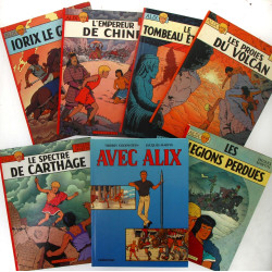 ALIX - 6 BD années 70 + livre "Avec Alix