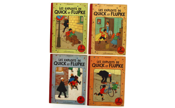 HERGE - QUICK et FLUPKE - 4 volumes: 1er
