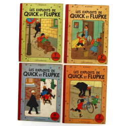 HERGE - QUICK et FLUPKE - 4 volumes: 1er