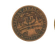 Lot de jetons et monnaies en cuivre et l
