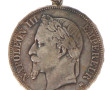 Pièce de 5 F écu XIXè "1868" montée en p