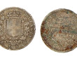 4 pièces de 5 F écus en argent, XIXème