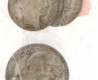 4 pièces de 10 F Turin et une pièce de 2