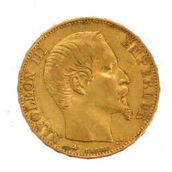 Pièce de 20 F or "1859" atelier BB