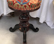 Tabouret piano assise tapisserie fin XIX
