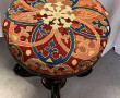 Tabouret piano assise tapisserie fin XIX