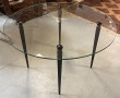 Table basse à plateau rond en verre, rep