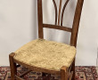 Chaise circa 1900 en bois sculpté, dossi
