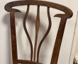 Chaise circa 1900 en bois sculpté, dossi