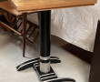 Table bistrot vintage, piètement style A