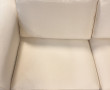 Canapé en tissu écru, L 205 cm env. (qq 