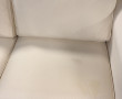 Canapé en tissu écru, L 205 cm env. (qq 