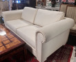 Canapé en tissu écru, L 205 cm env. (qq 