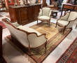 Salon de style Louis XV en bois naturel 