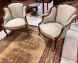 Salon de style Louis XV en bois naturel 