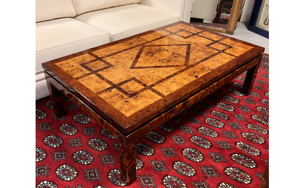 Grande table basse rectangulaire verni f