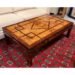 Grande table basse rectangulaire verni f