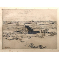 André DAUCHEZ (1870-1948) "Chaumière dan
