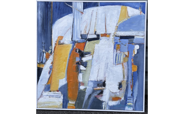 Nelly BURNOTTE (Xxème) "Régate", huile s