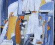 Nelly BURNOTTE (Xxème) "Régate", huile s