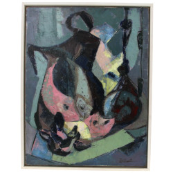 BRILLANT (Xxème) "Nature morte aux poiss