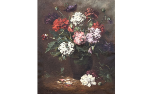 Ecole française XIXe "Nature morte aux f