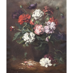 Ecole française XIXe "Nature morte aux f