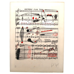 Michel MAGNE (1930-1984) "Mémoire d'un t