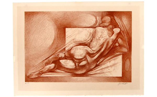 Georges OUDOT (1928-2004) "Nu couché de 