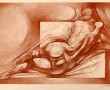 Georges OUDOT (1928-2004) "Nu couché de 