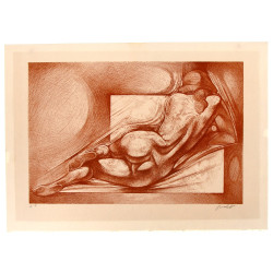 Georges OUDOT (1928-2004) "Nu couché de 