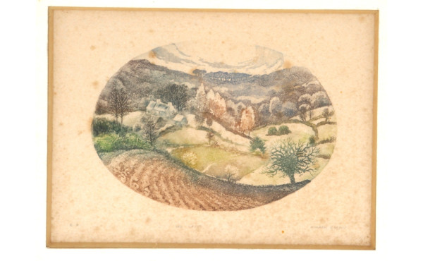 Moarch EVENO (Xxème) "Paysage de campagn