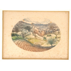 Moarch EVENO (Xxème) "Paysage de campagn