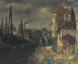 Raymond BESSE (1899 -1969) "Faubourgs", 