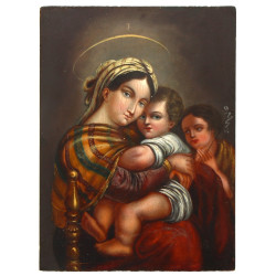 D'après RAPHAEL - "Vierge à la chaise, a