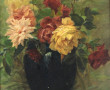 F.SCHMIT (Xxème) "Bouquet de roses", hui