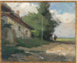 Ecole Russe Xxème "Paysage de campagne a
