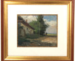 Ecole Russe Xxème "Paysage de campagne a