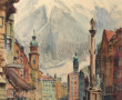 Denise RICHIER (1896-1983) "Village de m