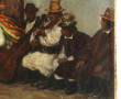 Ecole fin XIXème "Fête de village", huil