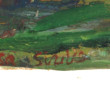 Ecole Xxème "Femme à la guitare", huile 