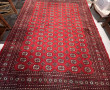 Grand tapis en laine points noués à fond