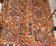 Tapis de tribu en laine colorée, 230 x 1