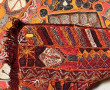 Tapis de tribu en laine colorée, 230 x 1
