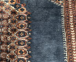 Grand tapis en laine points noués à fond